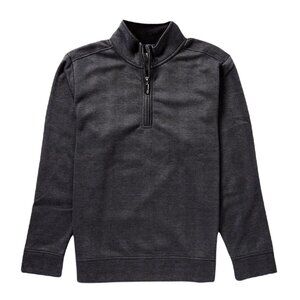 Tommy Bahama Mens Size Large New Castle Half-Zip Pullover Sweater Coal Gray